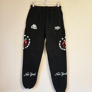 Kappa X Rolling Loud Men's New York Concert Joggers in Black S/28X30" Activewear